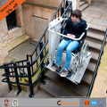 Plataforma elevadora para silla de ruedas hidráulica inclinada para personas discapacitadas.